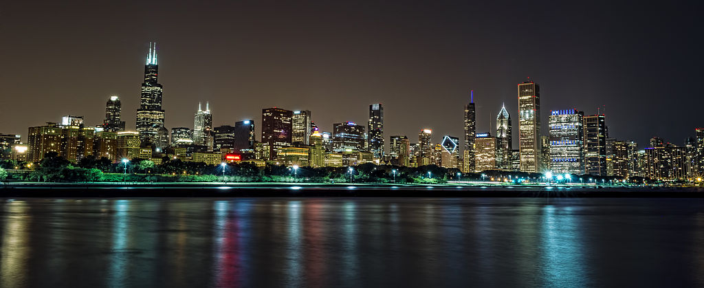 View of Chicago from Adler Planetarium, which hosts its Family Edition of Adler After Dark Friday night. (Raymond Tambunan / WikiMedia Commons)