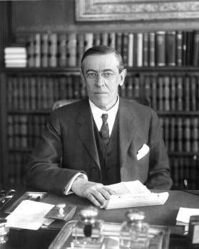 Gov. Wilson in office; courtesy Department of Rare Books and Special Collections, Princeton University Library