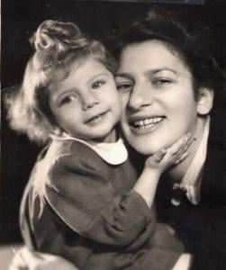 Hana and Priska in 1949. Credit: Hana Berger Moran