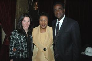 Jackie Taylor with 2010 Black Ensemble Gala Co-Chairs Natalie Spears and Ron Redd.