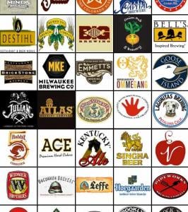 Breweries featured at the Chicago Beer Festival. Courtesy of the Chicago Beer Festival.