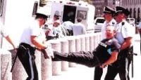 Darby arrested at 1993 White House demonstration