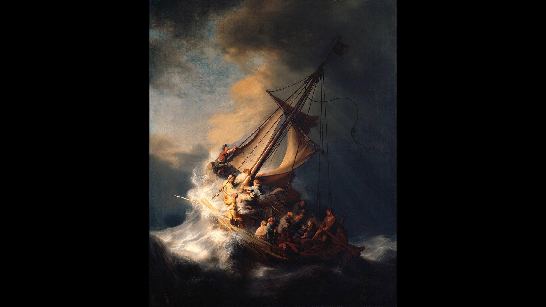 Rembrandt van Rijn, “Christ In The Storm On The Sea Of Galilee,” 1633.