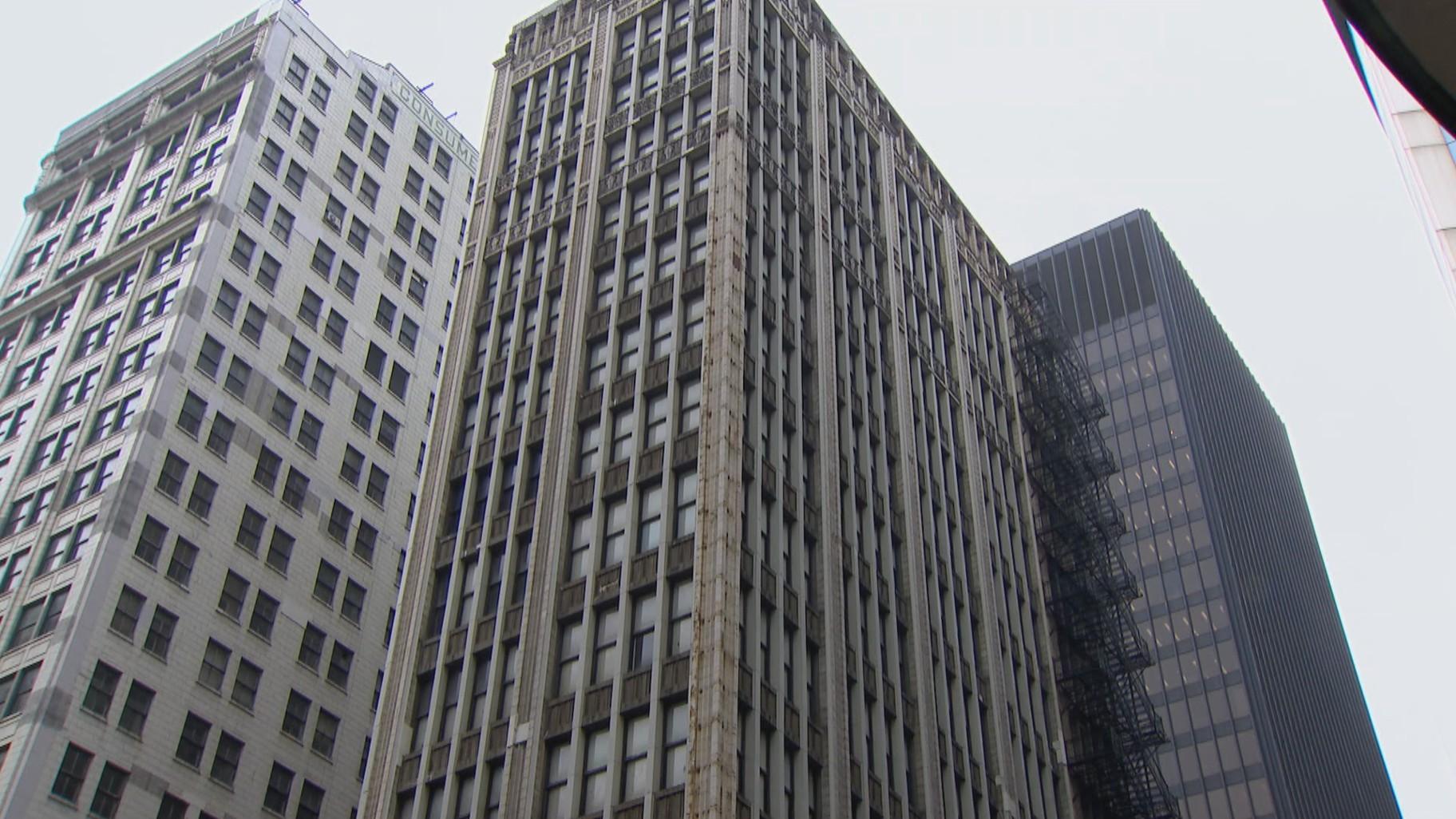 Buildings at 220 S. State St. and 202 S. State St. are being recommended for demolition as part of a security plan for the Dirksen Federal Building. (WTTW News)