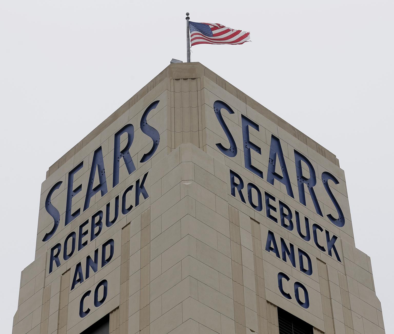 In this Jan. 8, 2019, file photo an American flag flies above a Sears store in Hackensack, N.J. (AP Photo / Seth Wenig, File)