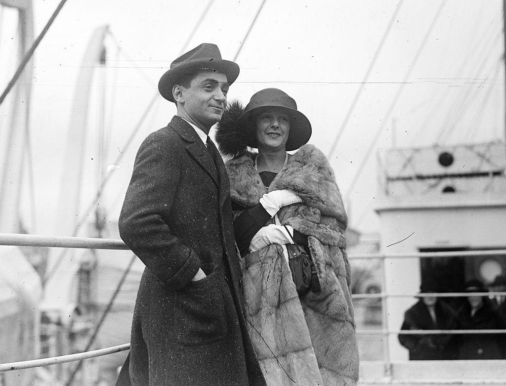 Irving Berlin and his first wife, Dorothy Goetz, in 1912.