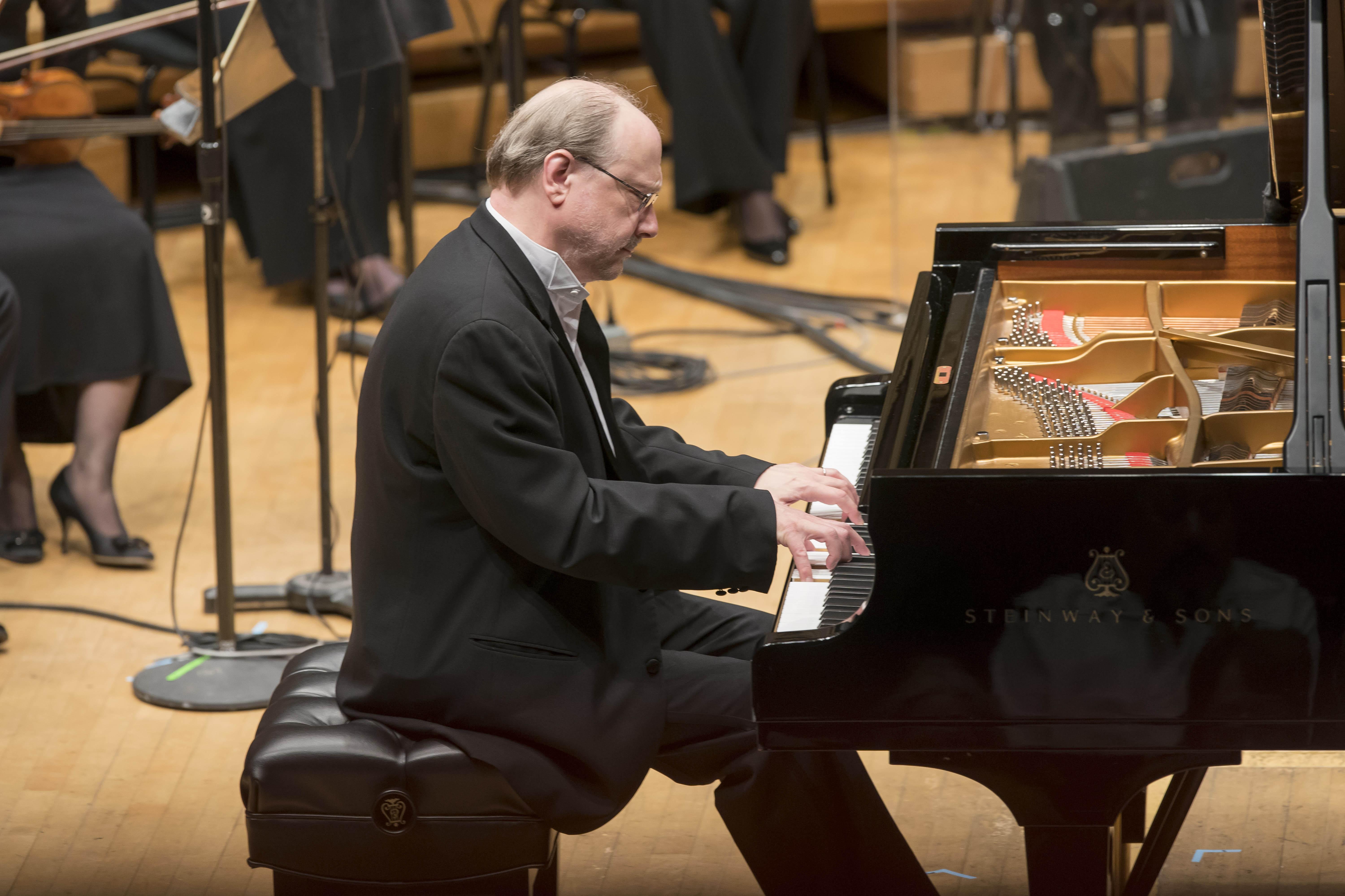 Marc-André Hamelin performed Gershwin’s Rhapsody in Blue with the Chicago Symphony Orchestra for the CSOA’s 29th annual Corporate Night Concert on June 11, 2018. (Credit: Todd Rosenberg)