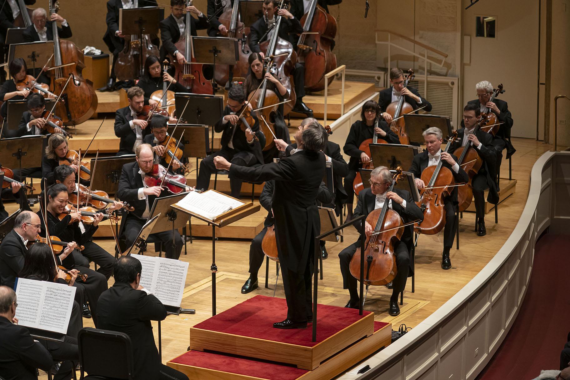Zell Music Director Riccardo Muti conducts the Chicago Symphony Orchestra in a program featuring Beethoven’s Second and Fifth Symphonies on Feb. 20, 2020. (Credit: Todd Rosenberg)