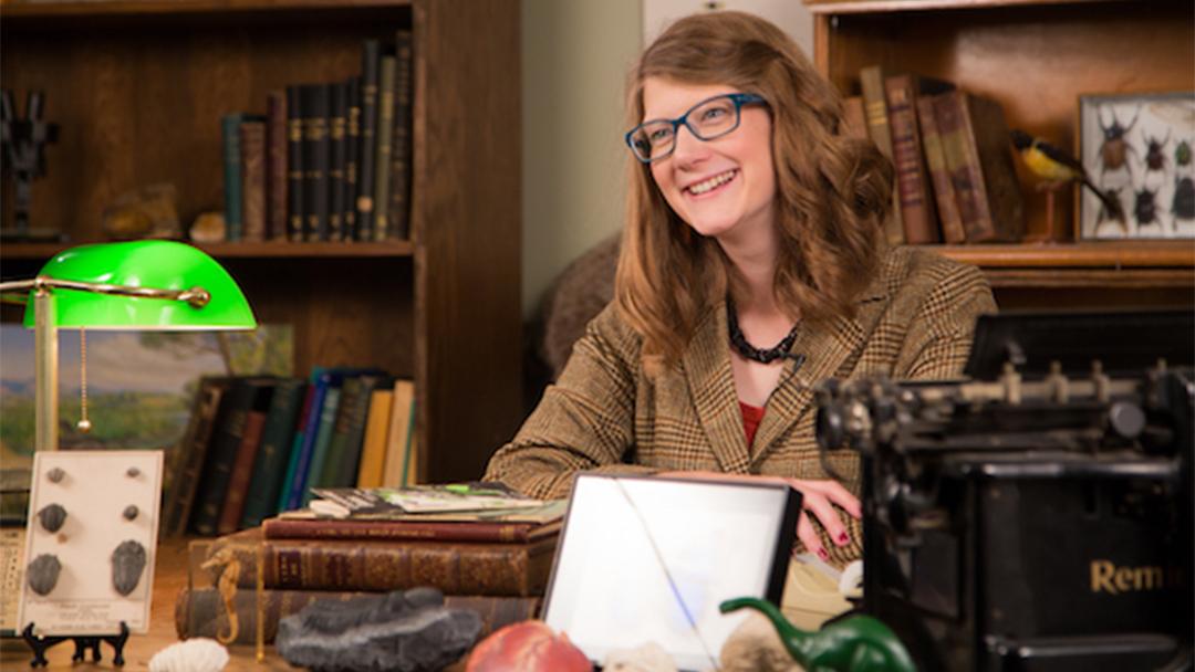 Emily Graslie, the Field Museum's Chief Curiosity Correspondent, will be the keynote speaker April 22 during Chicago's March for Science. (Sheheryar Ahsan / The Field Museum)