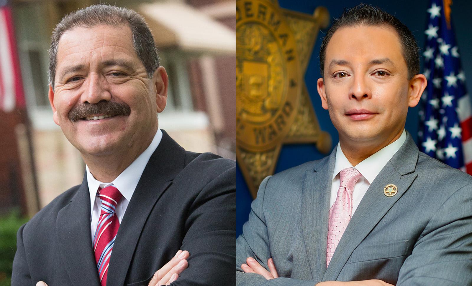 Rep. Jesus “Chuy” García is being challenged by Chicago Ald. Ray Lopez in the 4th Congressional District. (Campaign photos) 