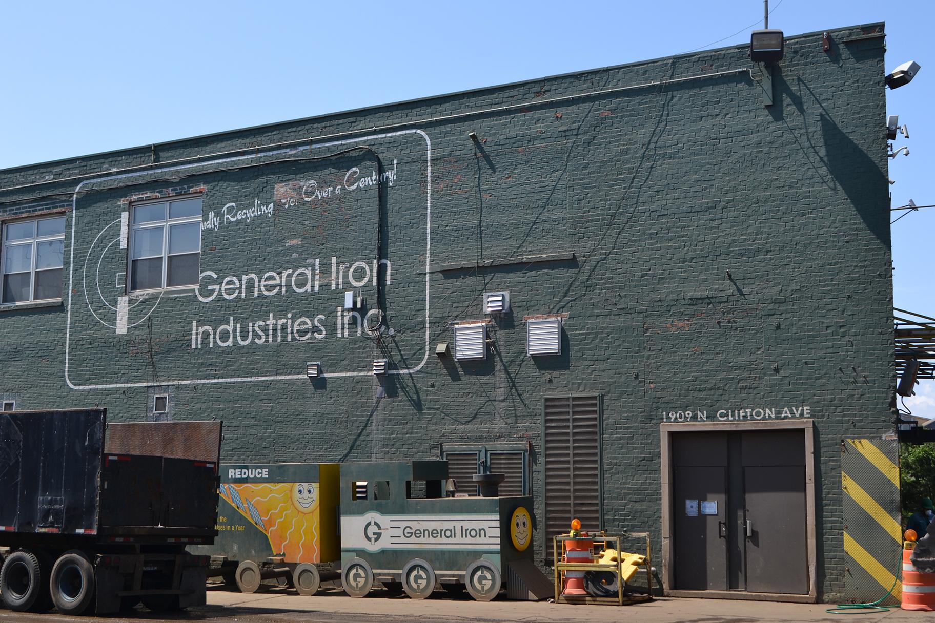 General Iron plans to move from its current location in Lincoln Park to a section of the former Republic Steel site along the Calumet River. (Alex Ruppenthal / WTTW News) 