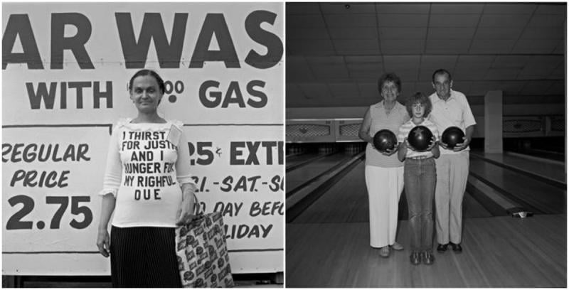 Photos by David Gremp (right) Woman, Uptown 1978/79  | Bowling Family, Scottsdale 1978/79