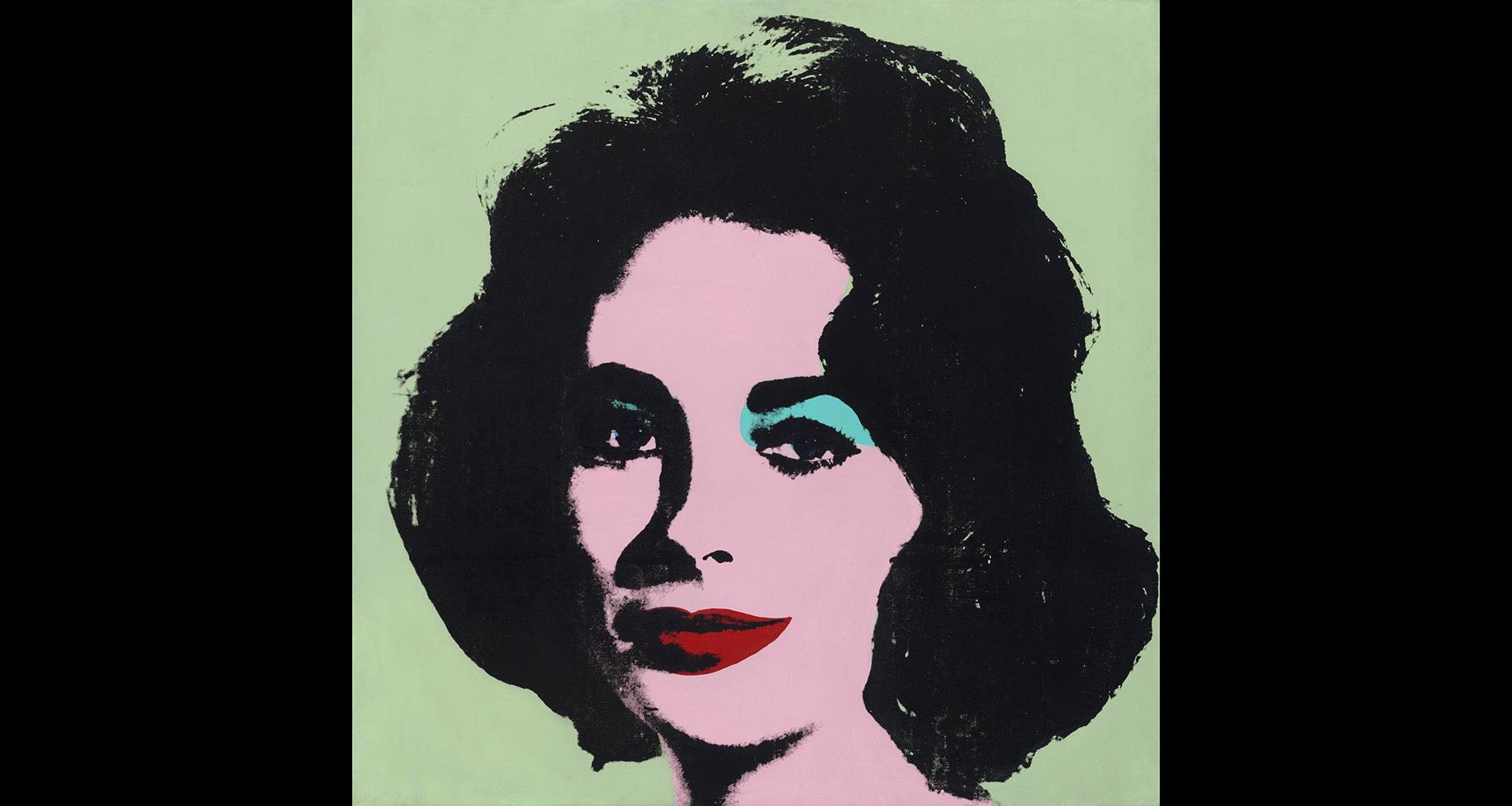 Andy Warhol. “Liz #3, [Early Colored Liz],” 1963. The Stefan T. Edlis collection, partial and promised gift to the Art Institute of Chicago. © 2019 The Andy Warhol Foundation for the Visual Arts, Inc. / Artists Rights Society (ARS), New York.