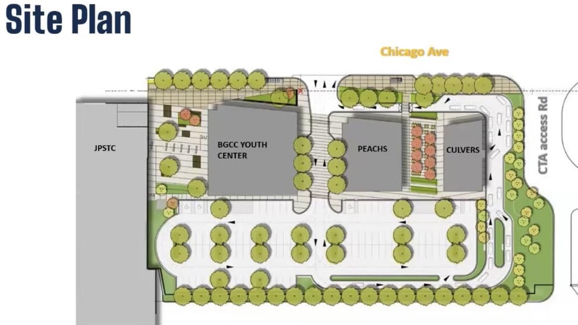 The site plan for the new police and fire training facility. (Credit: City of Chicago)