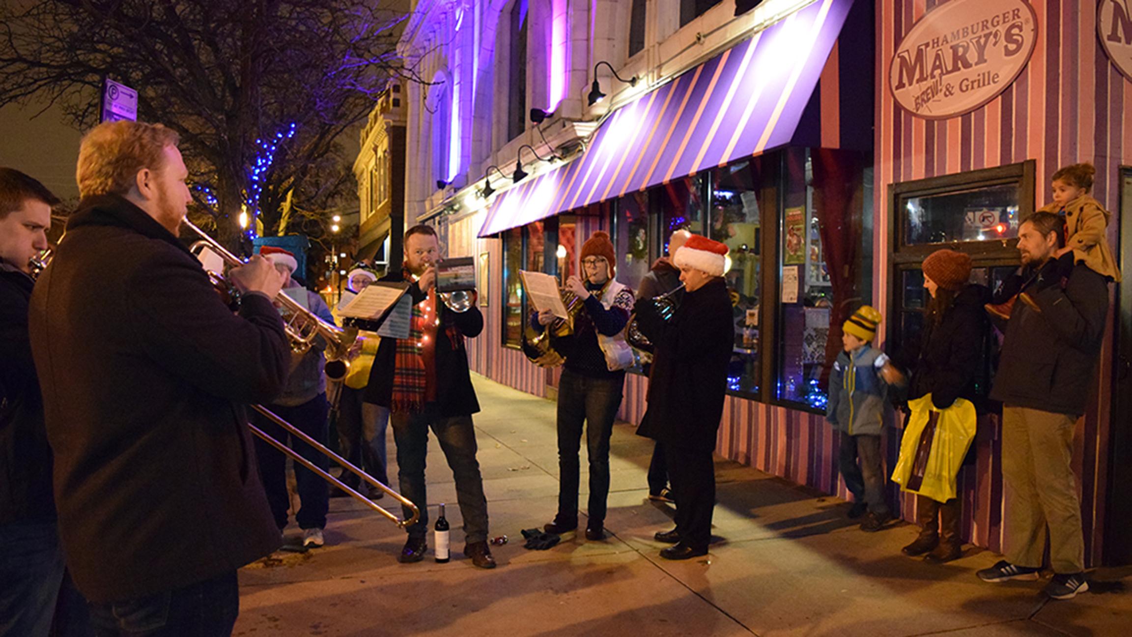The Lakeside Pride Ensemble performs on Dec. 2 at Late Night Andersonville. (Courtesy of Andersonville Chamber of Commerce) 