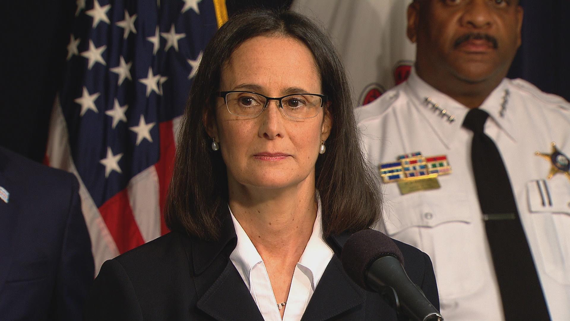 Illinois Attorney General Lisa Madigan announces a lawsuit against the city of Chicago on Aug. 29, 2017. “As the state attorney general, we are essentially stepping into the shoes of the Department of Justice,” she said.