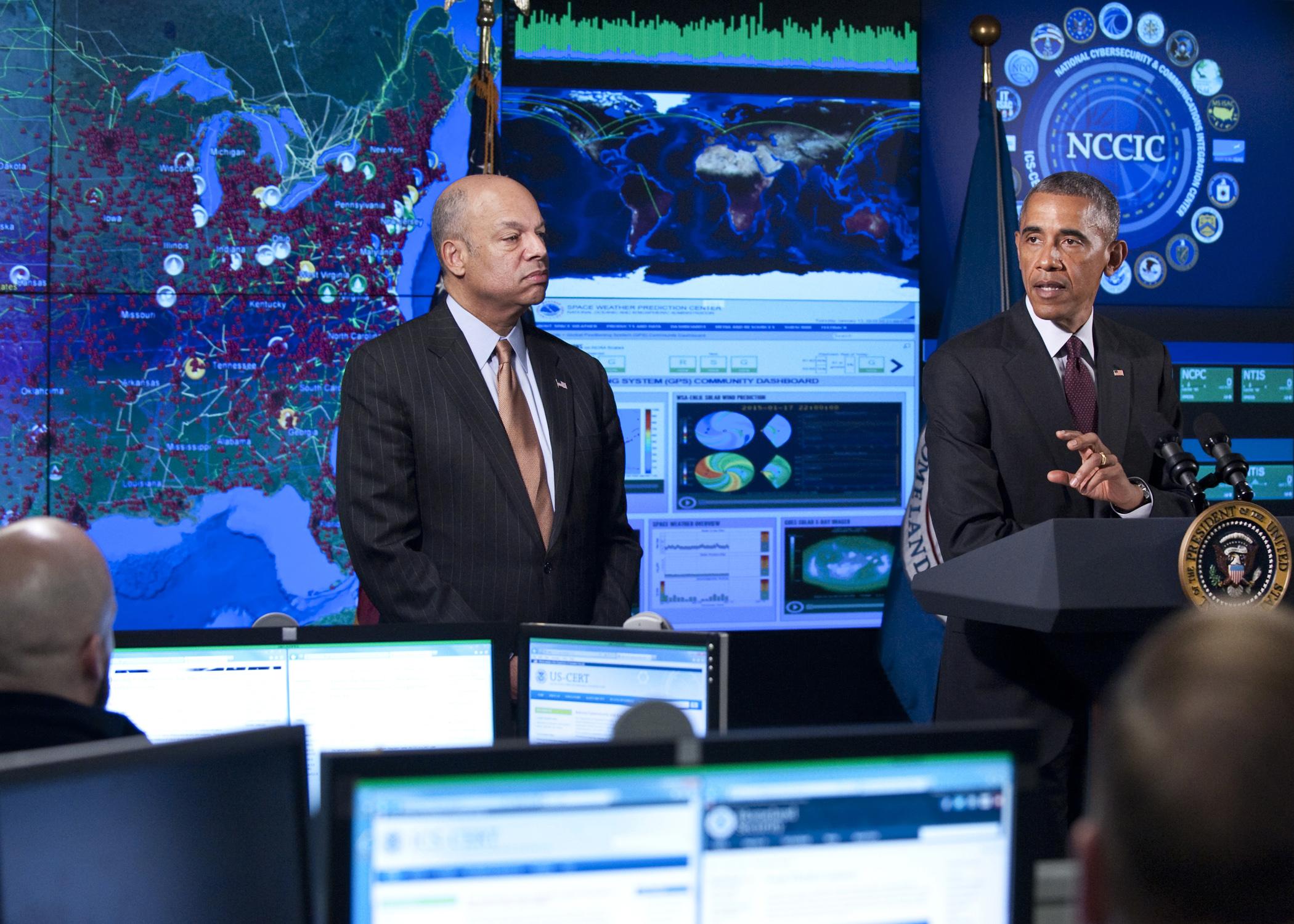 The Department of Homeland Security's National Cybersecurity and Communications Integration Center opened in 2009 to help DHS monitor cyber threats across government agencies. (DHS)