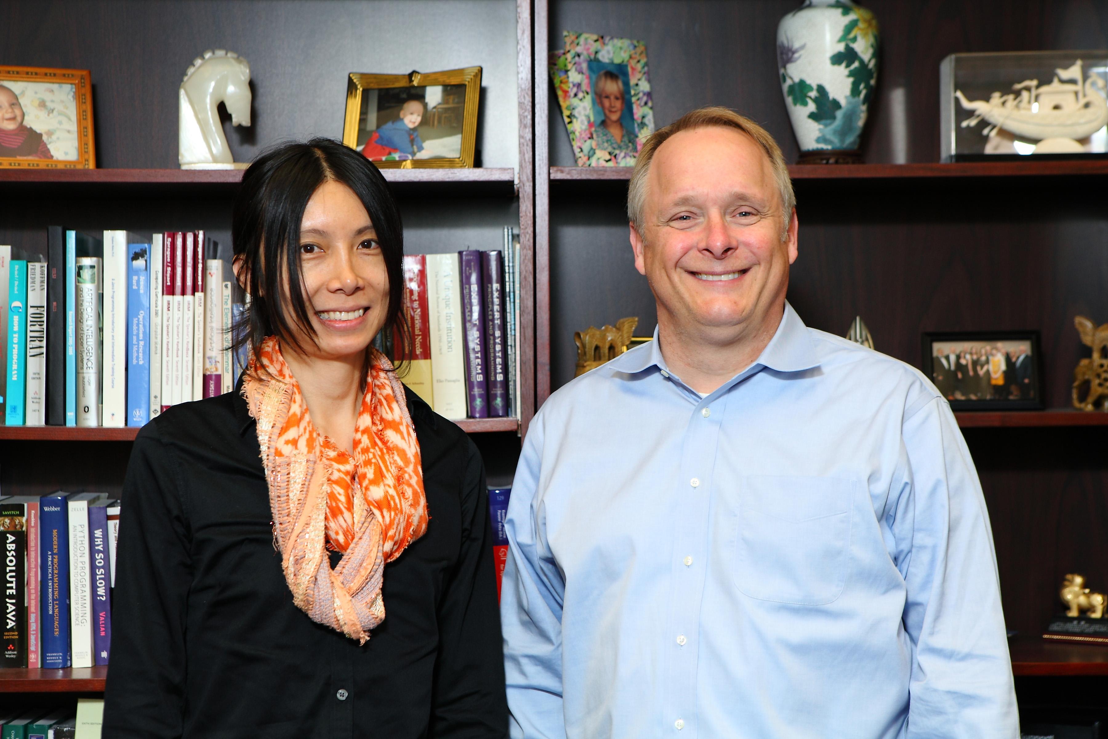 Dr. Alex Leow and Peter Nelson  (Jenny Fontaine / University of Illinois at Chicago)