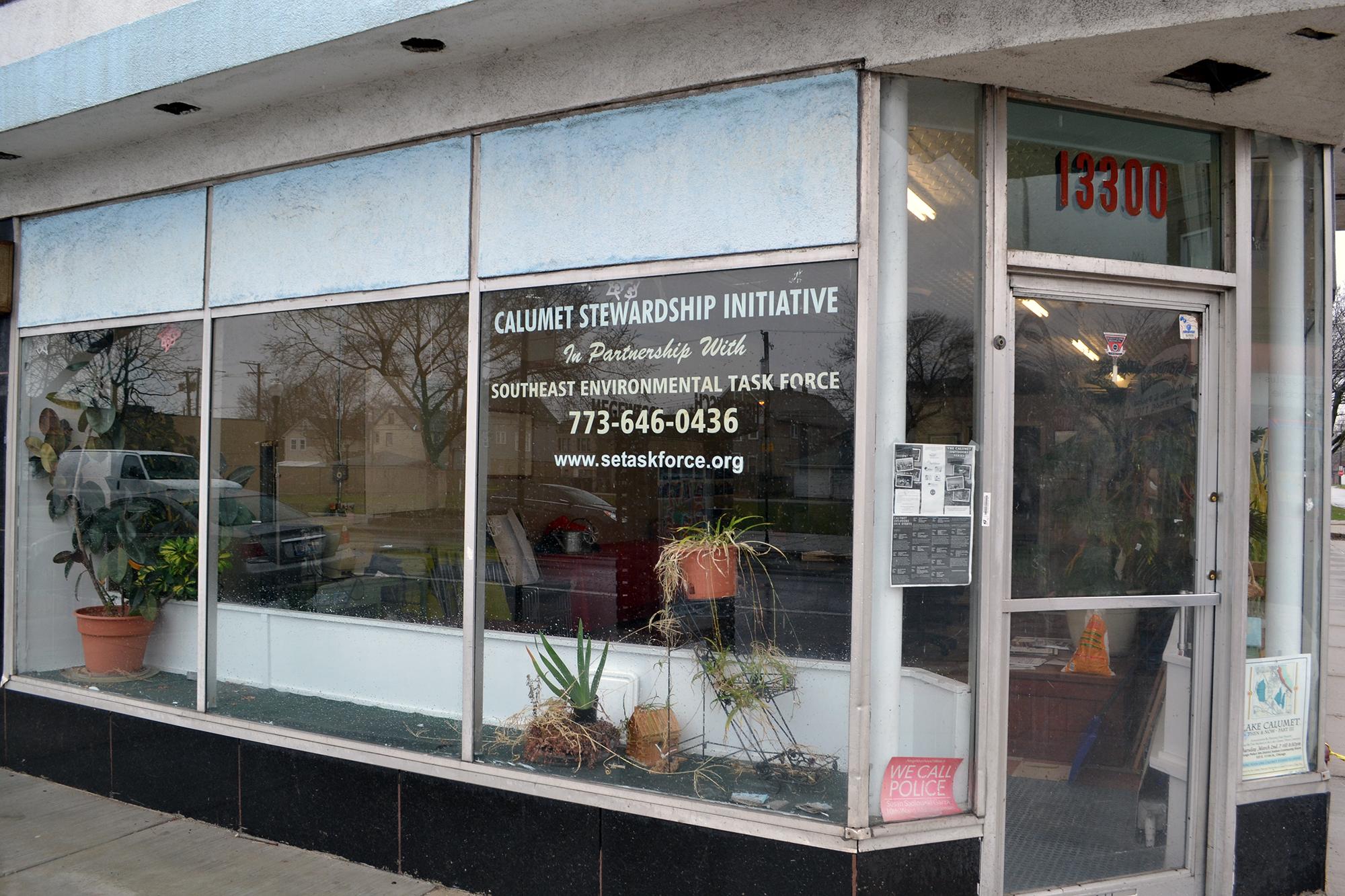 Southeast Environmental Task Force's office in Chicago's Hegewisch community area. (Alex Ruppenthal / Chicago Tonight)