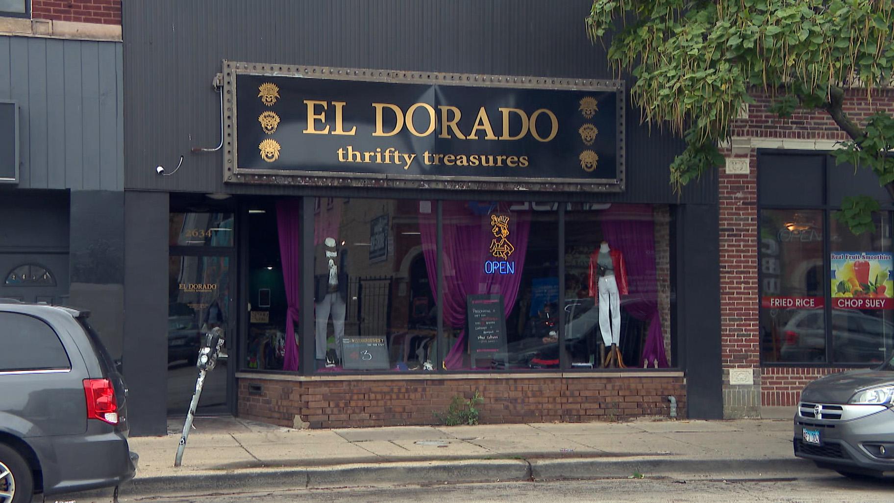 A few blocks down Milwaukee Avenue, the owners of El Dorado Thrift Store are bringing a fresh approach to resale retail. Diane Villagomez and her family designed El Dorado to look and feel like a fashionable boutique. (WTTW News)