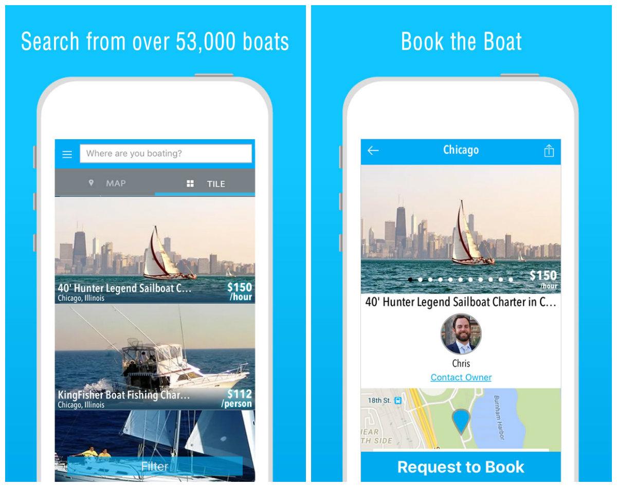 The sharing economy depends on smartphone apps that simplify rides, hotel rentals and now boat rentals. (Courtesy of GetMyBoat)
