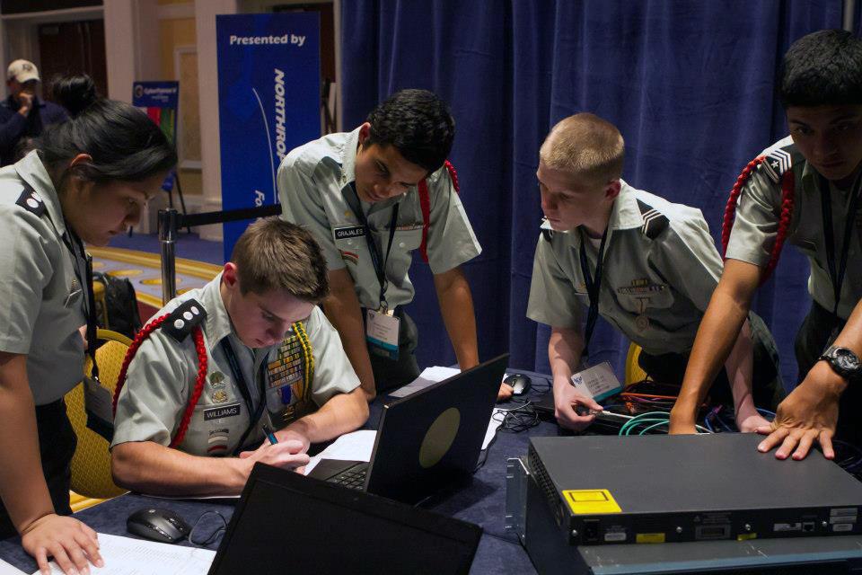CyberPatriot competitions are one of the ways the U.S. seeks to attract students to careers in cybersecurity. (U.S. Air Force)