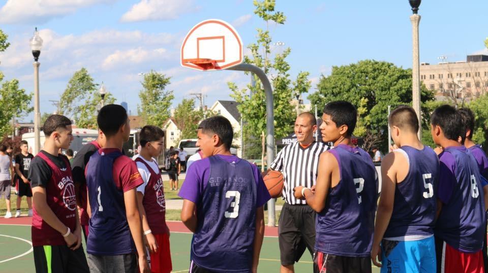 Hoops in the Hood aims to reclaim city parks and streets through basketball. (Courtesy of Jackie Covarrubias)