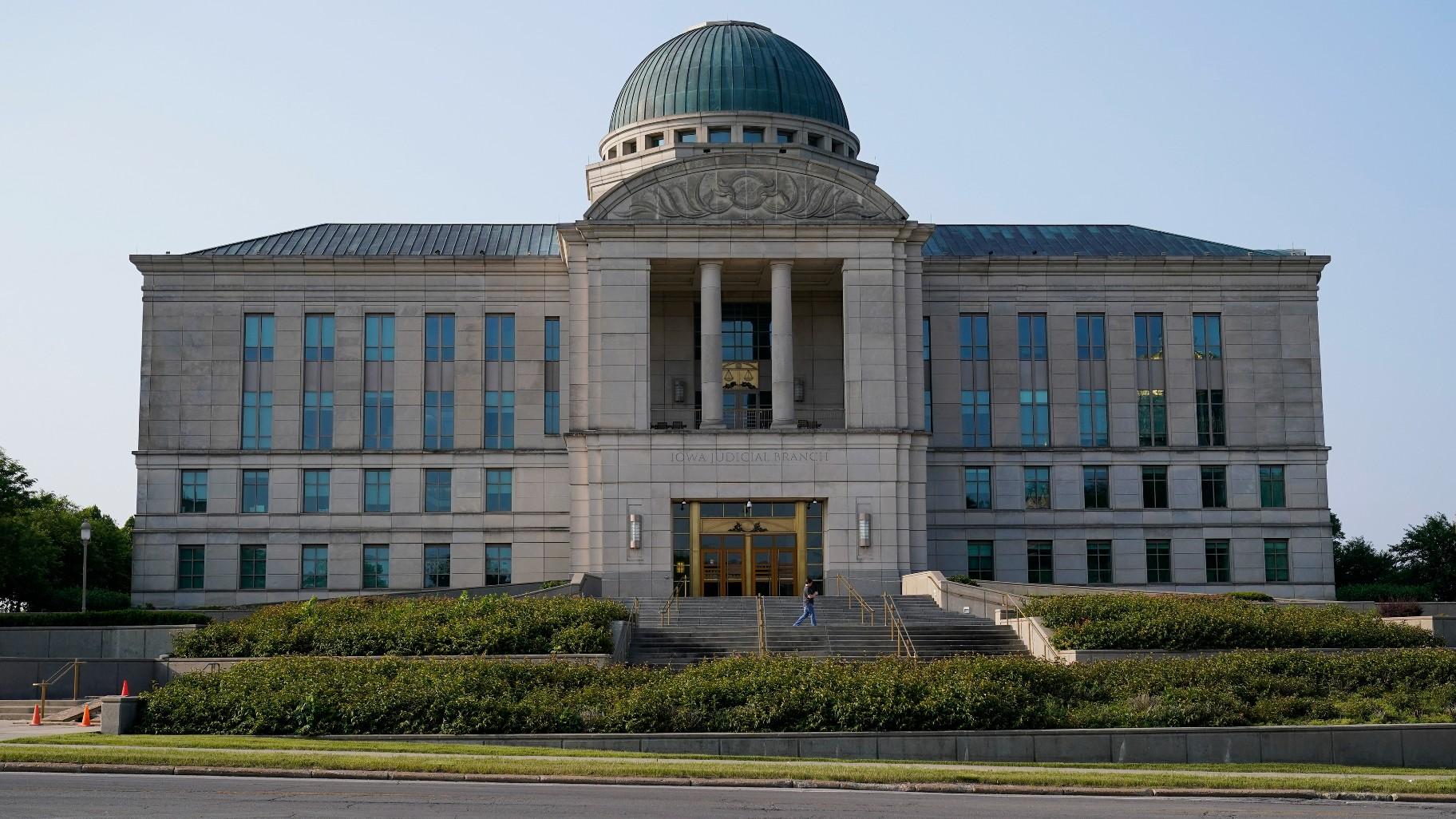 The Iowa Judicial Branch Building is shown, Friday, June 16, 2023, in Des Moines, Iowa. (AP Photo / Charlie Neibergall)