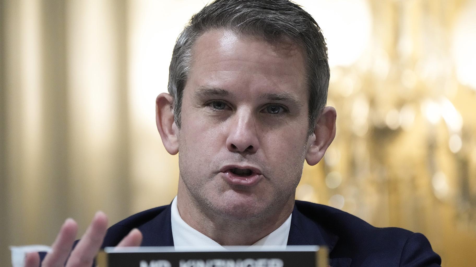 Rep. Adam Kinzinger, R-Ill., speaks as the House select committee investigating the Jan. 6 attack on the U.S. Capitol Hill in Washington on Dec. 19, 2022. (AP Photo / Jacquelyn Martin, File)