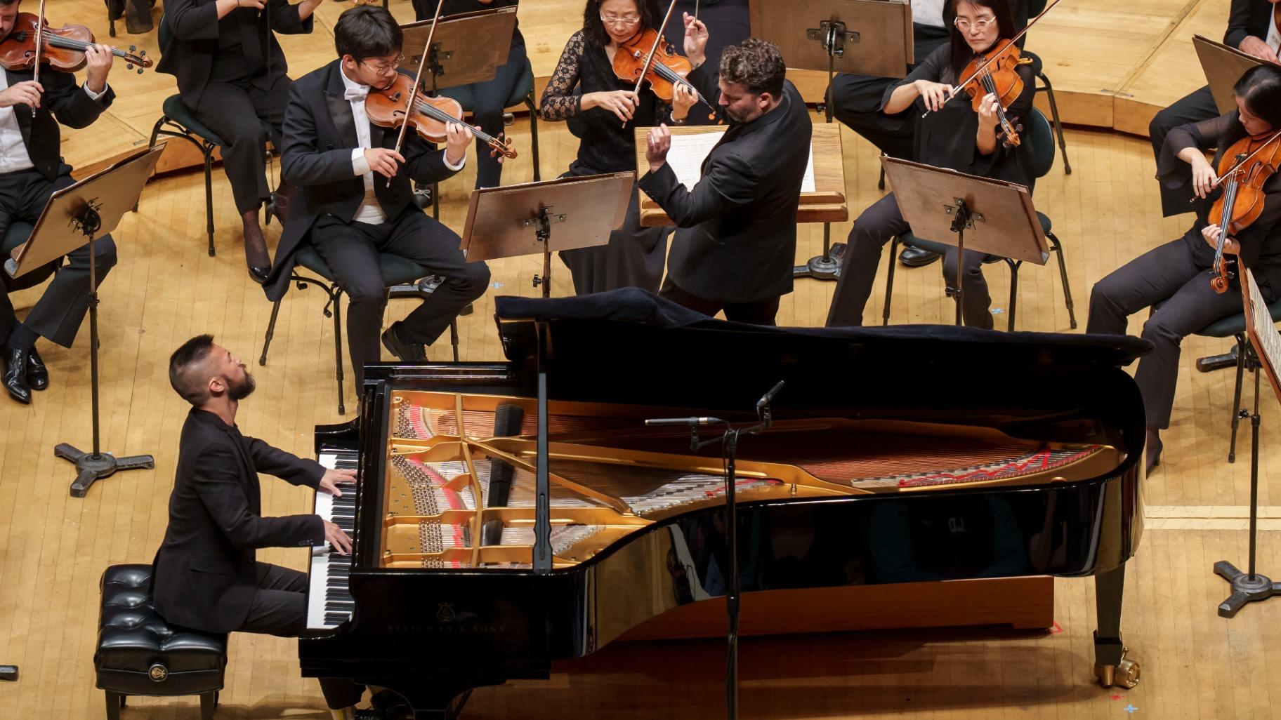 Conrad Tao makes his CSO subscription debut in a performance of Gershwin’s “Concerto in F Major” with the Chicago Symphony Orchestra and conductor James Gaffigan. (Todd Rosenberg)