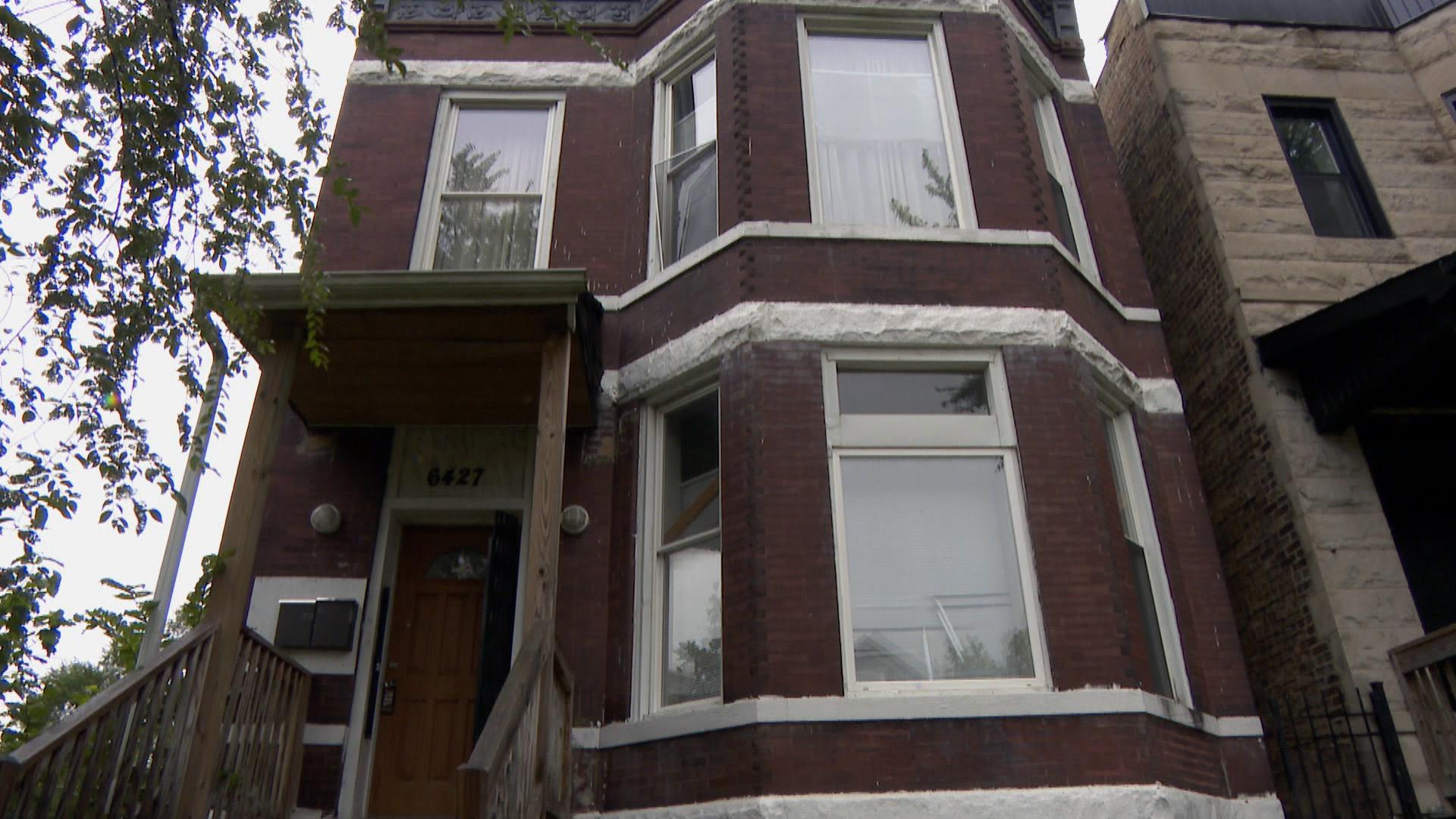 The former home of Emmett Till and his mother, Mamie Till-Mobley, at 6427 S. St. Lawrence Ave. in Chicago’s Woodlawn community. (WTTW News)