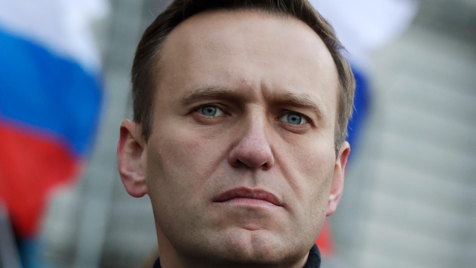Russian opposition activist Alexei Navalny takes part in a march in memory of opposition leader Boris Nemtsov in Moscow, Russia on Feb. 29, 2020. (AP Photo / Pavel Golovkin, File)