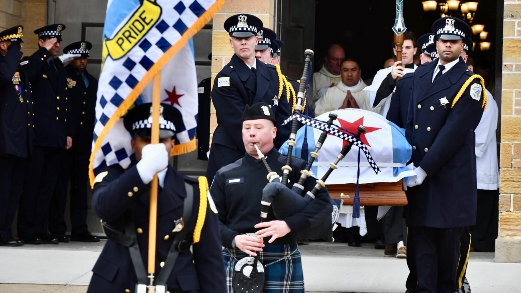 Funeral services were held for fallen Chicago police Officer Andrés Mauricio Vásquez Lasso, 32, on March 9, 2023. (Chicago Police Department / Twitter)