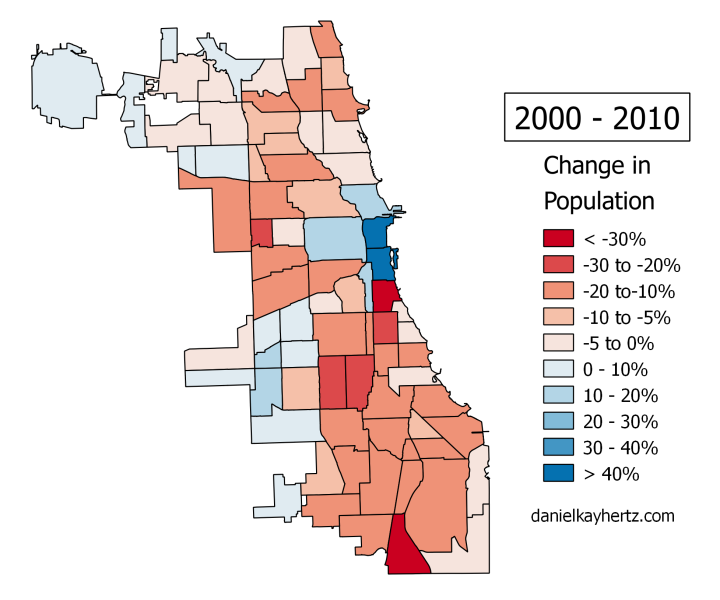 See the city's neighborhood population changes from 2000-2010. (Click for a larger image)