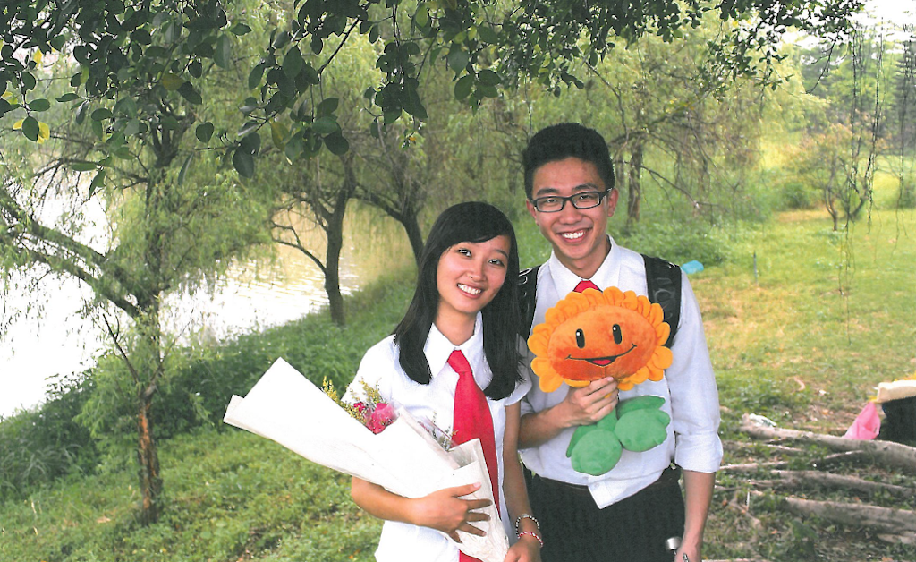 Yingying Zhang and her fiance Xiaolin Hou together after graduating from Sun Yat-sen University in 2013. (U.S. Attorney's Office)