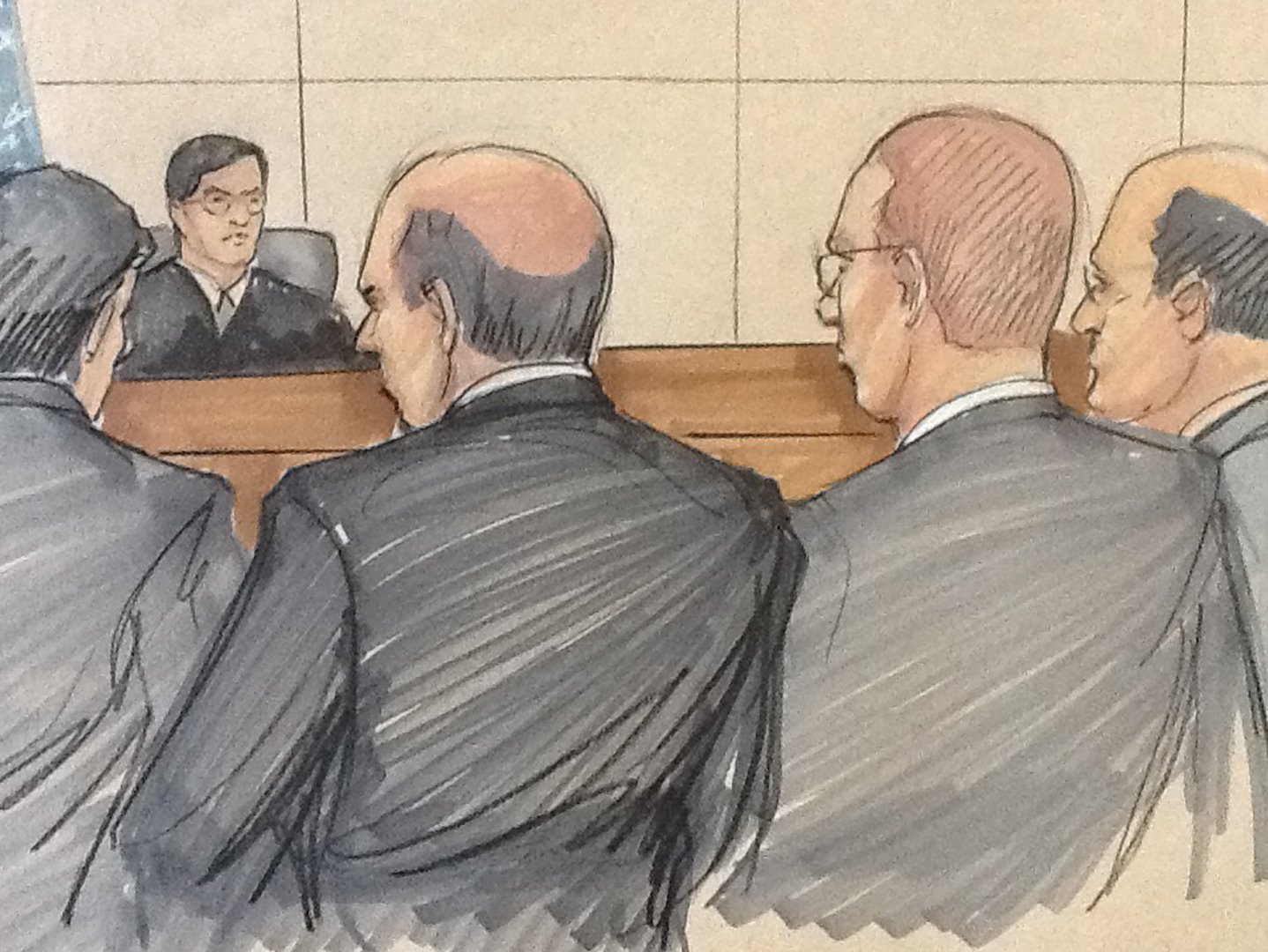 Courtroom sketch (Thomas Gianni)