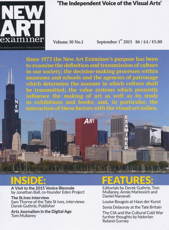 The 'new" New Art Examiner, September 2015 