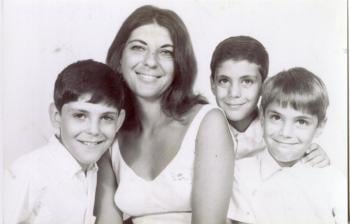 Young brothers with their mother; Courtesy Ezekiel Emanuel