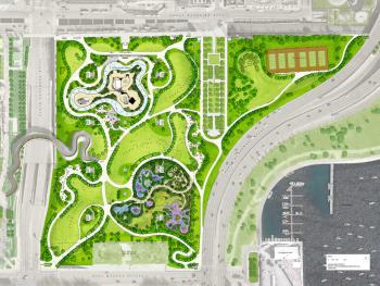 Overall plan for Maggie Daley Park; courtesy Chicago Park District