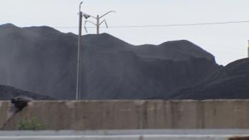 Piles of petcoke used to be 60 feet high.