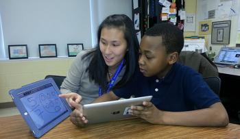 Chicago teacher Jennie Magiera was a tech skeptic, but has since successfully integrated technology into her classroom; image credit: ed.gov