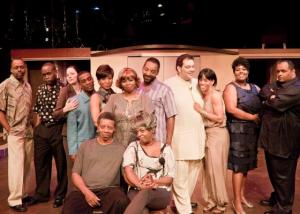 The cast of the Black Ensemble Theater's most recent production, "All in Love Is Fair."
