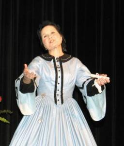 Pam Brown as Mary Todd Lincoln