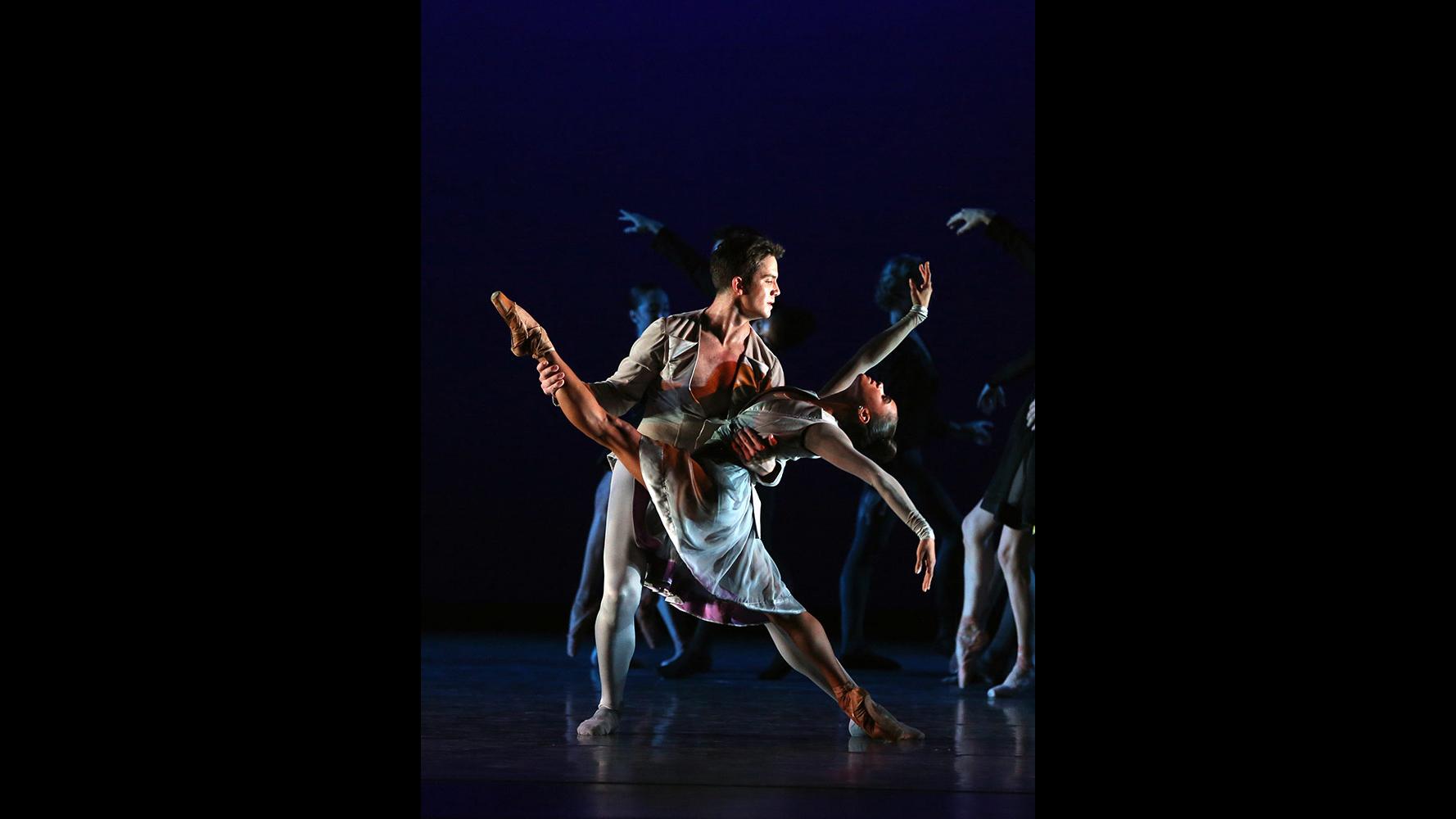 Misty Copeland and Gray Davis in “Thirteen Diversions.” (Credit: Marty Sohl)