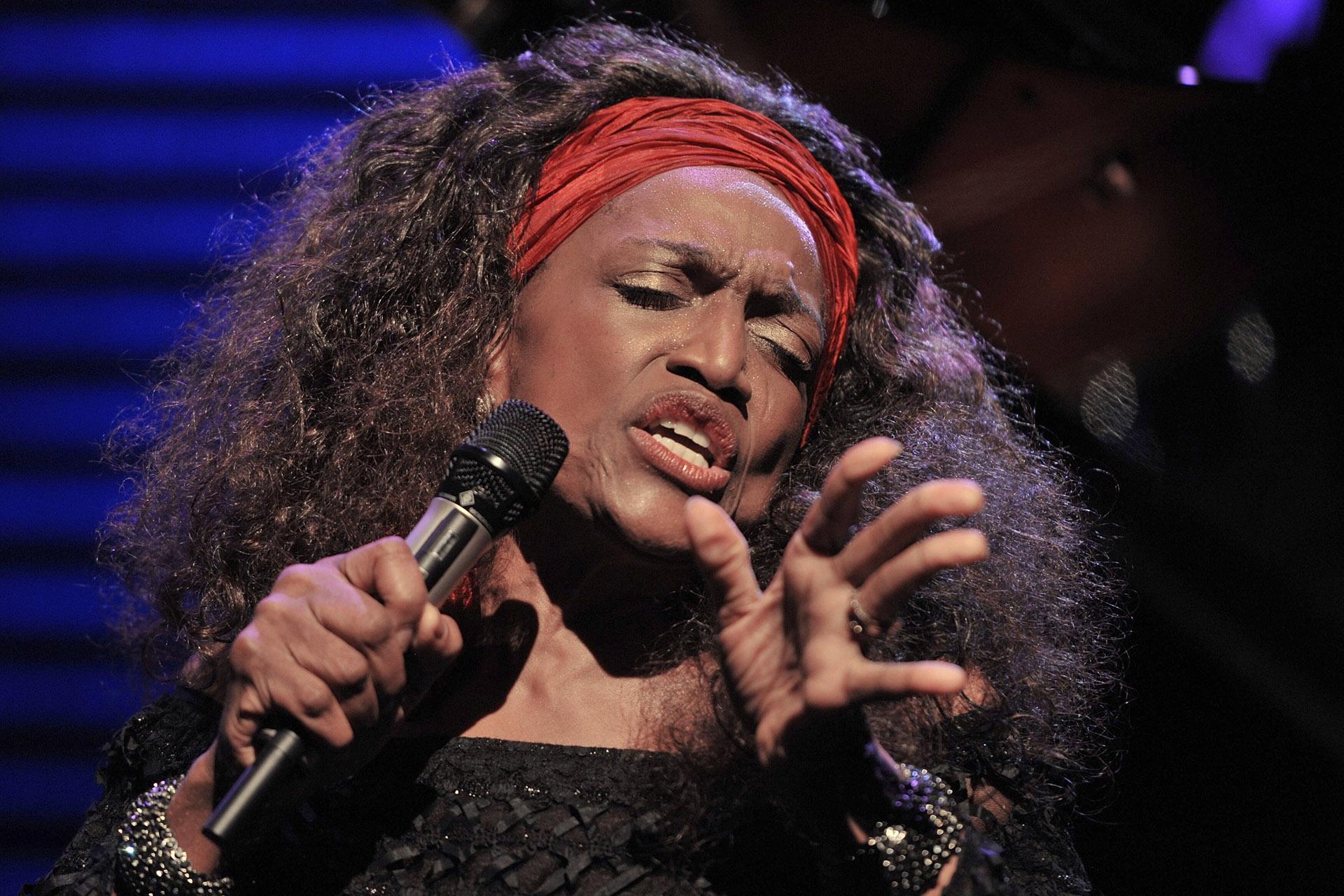 This July 4, 2010 file photo shows American opera singer Jessye Norman performing on the Stravinski Hall stage at the 44th Montreux Jazz Festival, in Montreux, Switzerland. (AP Photo / Keystone / Dominic Favre, File)