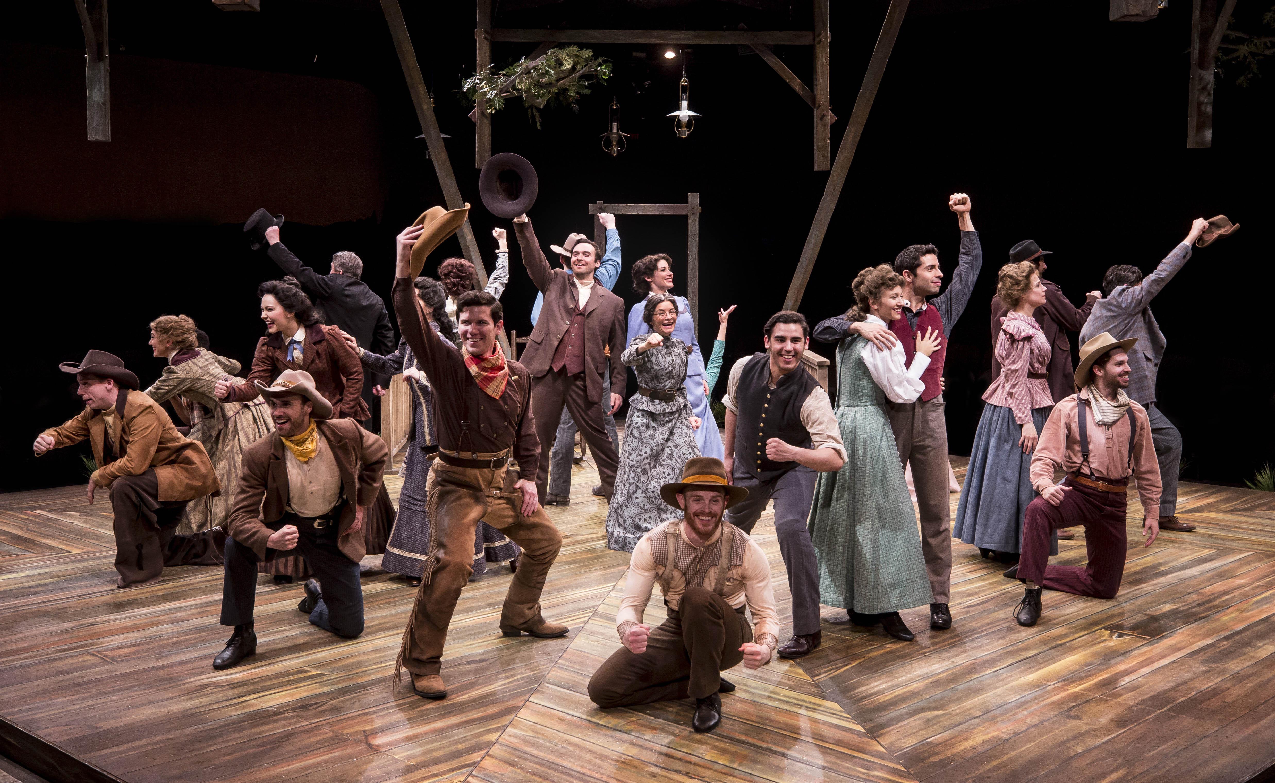 The cast of “Oklahoma!” at Marriott Theatre in Lincolnshire. (Photo by Liz Lauren) 