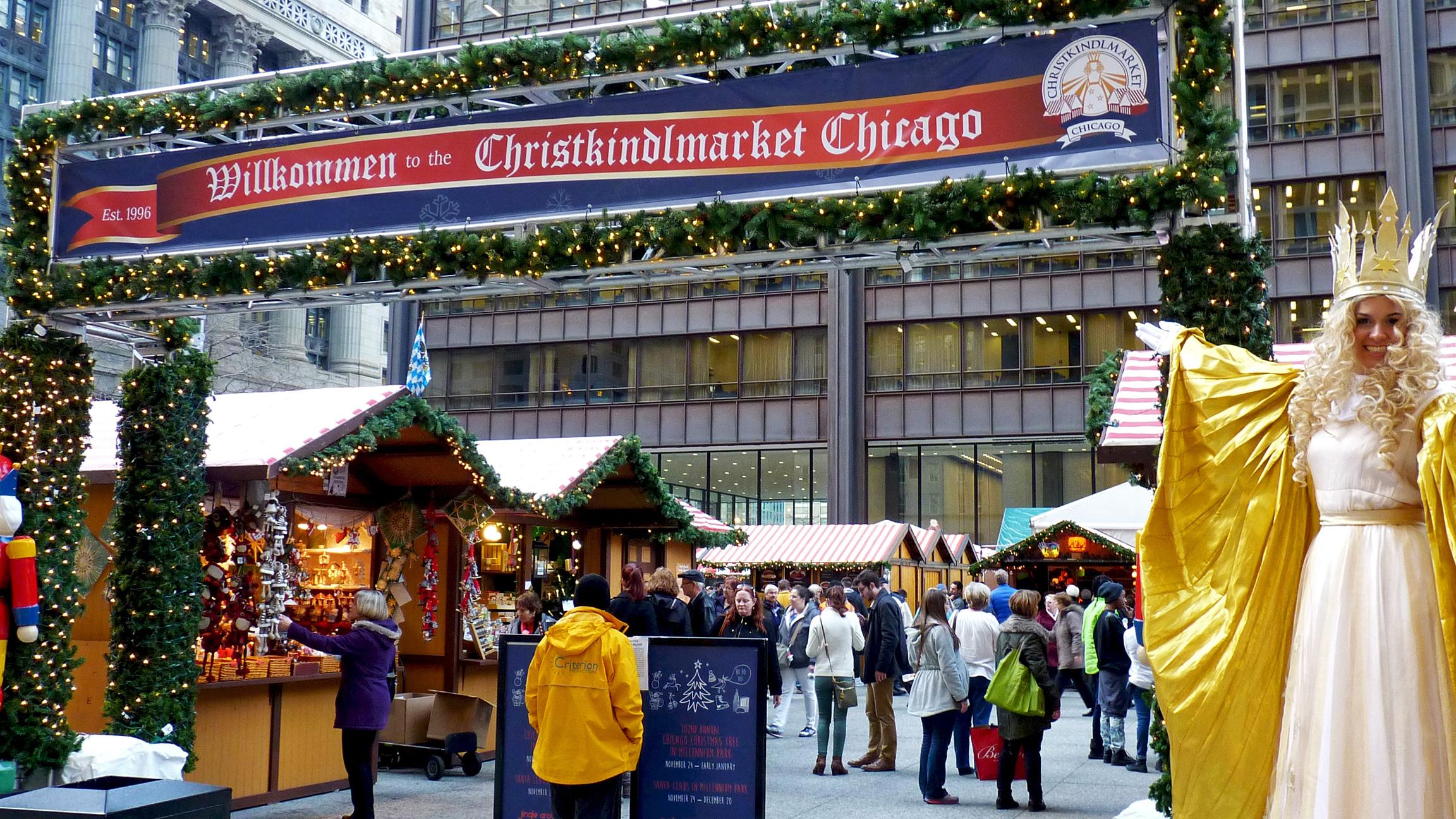Christkindlmarket: Go for the shopping. Stay for the hot spiced wine and sausages. (Courtesy of Christkindlmarket)