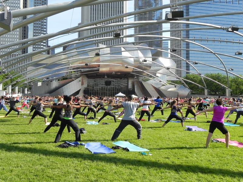 Free summer workout classes return to Millennium Park starting June 1. (Courtesy of the city of Chicago Department of Cultural Affairs and Special Events)