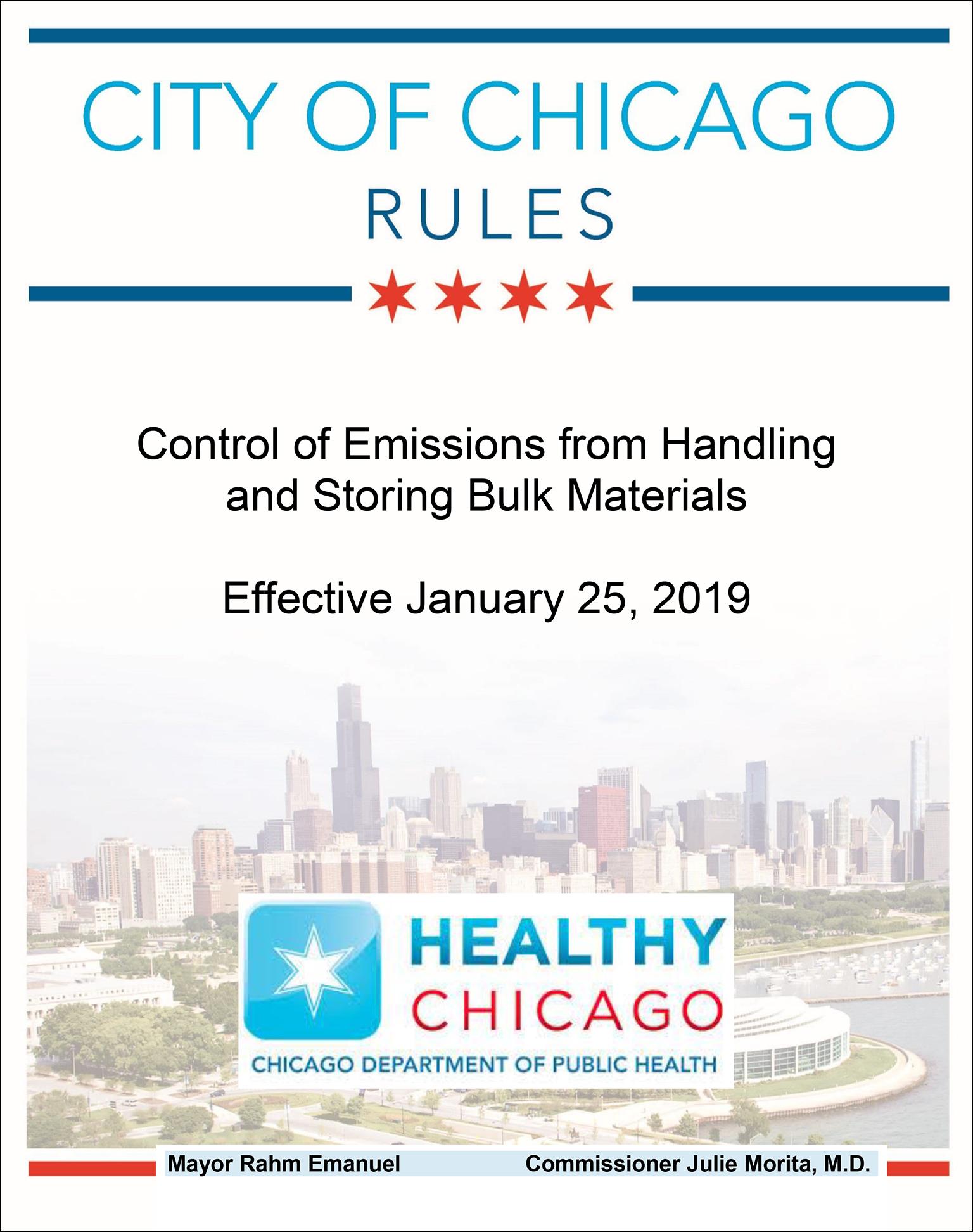 Document: Rules for controlling emissions from handling and storing bulk materials (Chicago Department of Public Health)