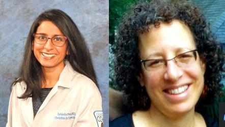 Dr. Ashlesha Patel, left, and Dr. Elizabeth Feldman (Courtesy Cook County Health and Hospitals System)